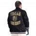 Vegas Golden Knights G-III Sports by Carl Banks Black Adaptive Bold Logo Satin Full-Snap Varsity Jacket