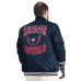 Washington Capitals G-III Sports by Carl Banks Navy Adaptive Bold Logo Satin Full-Snap Varsity Jacket