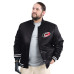 Куртка Carolina Hurricanes G-III Sports by Carl Banks Black Adaptive Bold Logo Satin Full-Snap Varsity Куртка Carolina Hurricanes G-III Sports by Carl Banks Black Adaptive Bold Logo Satin Full-Snap Varsity