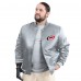 Carolina Hurricanes G-III Sports by Carl Banks Gray Adaptive Bold Logo Satin Full-Snap Varsity Jacket