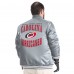 Carolina Hurricanes G-III Sports by Carl Banks Gray Adaptive Bold Logo Satin Full-Snap Varsity Jacket