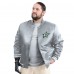 Dallas Stars G-III Sports by Carl Banks Gray Adaptive Bold Logo Satin Full-Snap Varsity Jacket