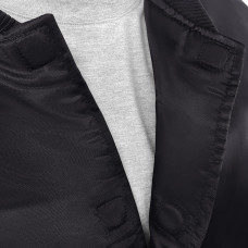 Джерси New Devils G-III Sports by Carl Banks Black Adaptive Bold Logo Satin Full-Snap Varsity Jacket Джерси New Devils G-III Sports by Carl Banks Black Adaptive Bold Logo Satin Full-Snap Varsity Jacket