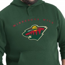 Minnesota Wild G-III Sports by Carl Banks Green Adaptive Classic Team Arc Fleece Hoodie