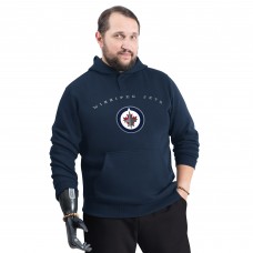 Толстовка Winnipeg Jets G-III Sports by Carl Banks Navy Adaptive Classic Team Arc Fleece