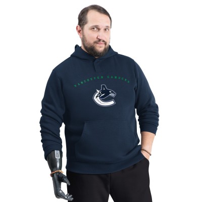Vancouver Canucks G-III Sports by Carl Banks Navy Adaptive Classic Team Arc Fleece Hoodie