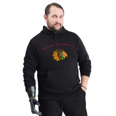 Толстовка Chicago Blackhawks G-III Sports by Carl Banks Black Adaptive Classic Team Arc Fleece Толстовка Chicago Blackhawks G-III Sports by Carl Banks Black Adaptive Classic Team Arc Fleece