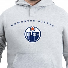Edmonton Oilers G-III Sports by Carl Banks Gray Adaptive Classic Team Arc Fleece Hoodie