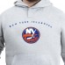 New York Islanders G-III Sports by Carl Banks Gray Adaptive Classic Team Arc Fleece Hoodie