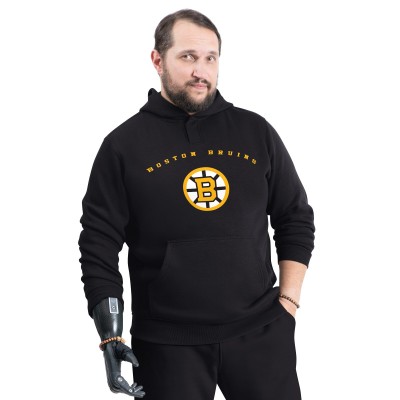 Толстовка Boston Bruins G-III Sports by Carl Banks Black Adaptive Classic Team Arc Fleece