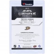 Trevor Zegras Anaheim Ducks Autographed 2021-22 Upper Deck Black Lustrous #LRS-TZ #10/99 Rookie Card
