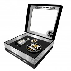 Boston Bruins Stanley Cup Champions Mini Replica Stanley Cup & Puck Gift Box Set