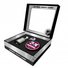 Colorado Avalanche Stanley Cup Champions Mini Replica Stanley Cup & Puck Gift Box Set
