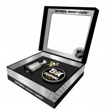 Pittsburgh Penguins Stanley Cup Champions Mini Replica Stanley Cup & Puck Gift Box Set