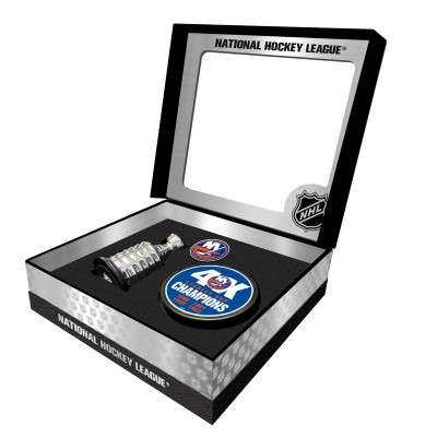 New York Islanders Stanley Cup Champions Mini Replica Stanley Cup & Puck Gift Box Set