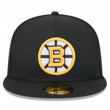 Бейсболка Boston Bruins New Era Black Core 59FIFTY