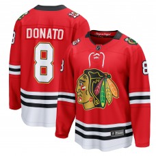 Джерси Chicago Blackhawks Ryan Donato Fanatics Red Centennial Breakaway