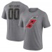 Carolina Hurricanes Gray Heritage Custom Tri-Blend T-Shirt