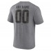 Carolina Hurricanes Gray Heritage Custom Tri-Blend T-Shirt