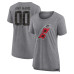 Женская Именная футболка Carolina Hurricanes Gray Heritage Tri-Blend