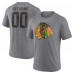 Футболка Chicago Blackhawks Gray Heritage Custom Tri-Blend
