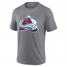 Именная футболка Colorado Avalanche Gray Heritage Tri-Blend