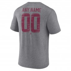 Именная футболка Colorado Avalanche Gray Heritage Tri-Blend