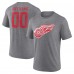 Detroit Red Wings Gray Heritage Custom Tri-Blend T-Shirt