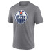 Именная футболка Edmonton Oilers Gray Heritage Tri-Blend
