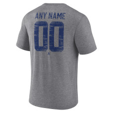 Именная футболка Edmonton Oilers Gray Heritage Tri-Blend Именная футболка Edmonton Oilers Gray Heritage Tri-Blend