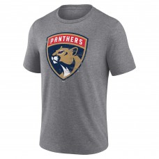 Футболка Florida Panthers Gray Heritage Custom Tri-Blend