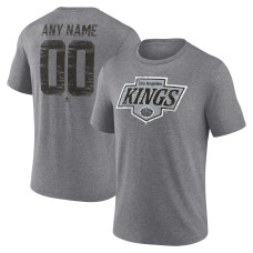 Los Angeles Kings Gray Heritage Custom Tri-Blend T-Shirt Los Angeles Kings Gray Heritage Custom Tri-Blend T-Shirt