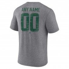 Minnesota Wild Gray Heritage Custom Tri-Blend T-Shirt