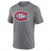 Именная футболка Montreal Canadiens Gray Heritage Tri-Blend