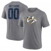 Nashville Predators Gray Heritage Custom Tri-Blend T-Shirt