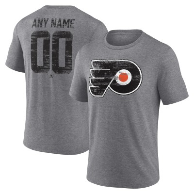 Футболка Philadelphia Flyers Gray Heritage Custom Tri-Blend