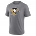 Именная футболка Pittsburgh Penguins Gray Heritage Tri-Blend