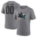 Футболка San Jose Sharks Gray Heritage Custom Tri-Blend Футболка San Jose Sharks Gray Heritage Custom Tri-Blend