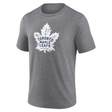 Toronto Maple Leafs Gray Heritage Custom Tri-Blend T-Shirt