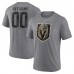 Vegas Golden Knights Gray Heritage Custom Tri-Blend T-Shirt