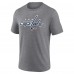 Футболка Washington Capitals Gray Heritage Custom Name & Number Tri-Blend