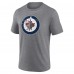 Именная футболка Winnipeg Jets Gray Heritage Tri-Blend