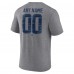 Именная футболка Winnipeg Jets Gray Heritage Tri-Blend