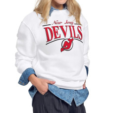 Женская свитшот New Jersey Devils Starter White Arch Stripe Fleece Женская свитшот New Jersey Devils Starter White Arch Stripe Fleece