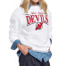 Женская свитшот New Jersey Devils Starter White Arch Stripe Fleece