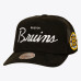 Бейсболка Boston Bruins Mitchell & Ness Black Head Coach Trucker
