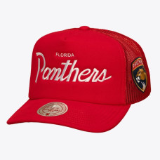 Бейсболка Florida Panthers Mitchell & Ness Red Head Coach Trucker Бейсболка Florida Panthers Mitchell & Ness Red Head Coach Trucker