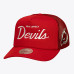 Джерси New Devils Mitchell & Ness Red Head Coach Trucker Adjustable Hat Джерси New Devils Mitchell & Ness Red Head Coach Trucker Adjustable Hat