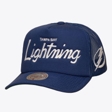 Бейсболка Tampa Bay Lightning Mitchell & Ness Blue Head Coach Trucker Бейсболка Tampa Bay Lightning Mitchell & Ness Blue Head Coach Trucker