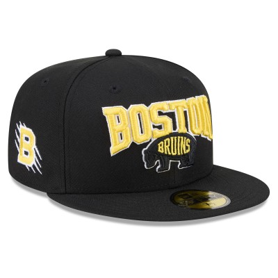 Бейсболка Boston Bruins New Era Black 2026 NHL Stadium Series 59FIFTY